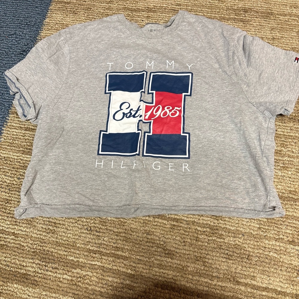 Tommy hilfiger cropped shirt
